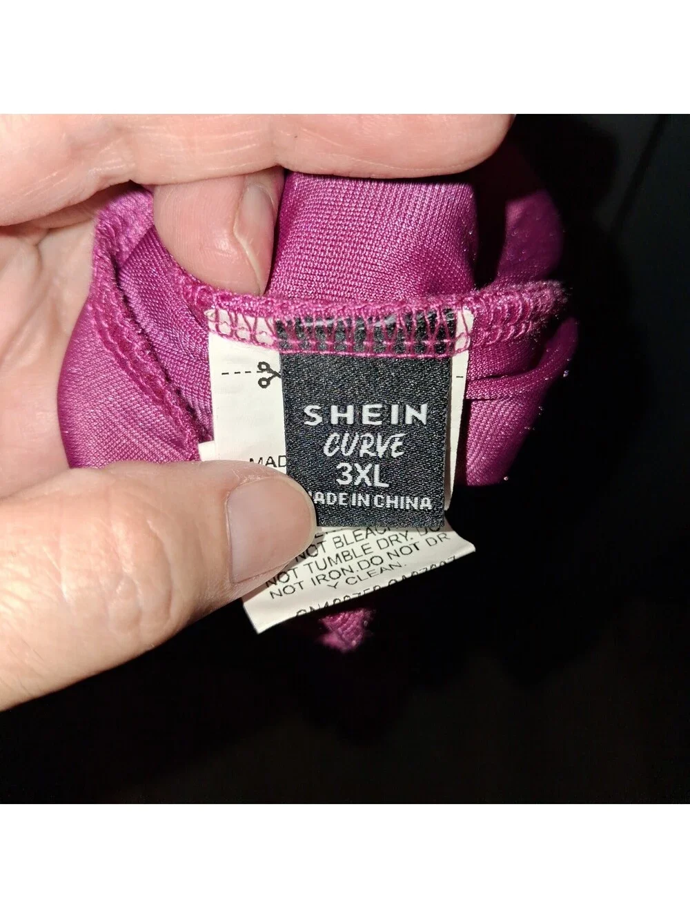 Shein Curve 3XL Pink Velvet Overalls